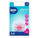 Пустушка Wee Baby (Ві Бейбі) прозора ортодонтична з малюнком № 1 (колрір в асортименті) foto 1