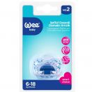 Пустушка Wee Baby (Ві Бейбі) прозора ортодонтична з малюнком № 2 (колір в асортименті) foto 1