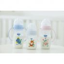 Пляшечка Wee Baby (Ві Бейбі) для годування з широкою шийкою та ручками Classic Plus 250 мл, соска №1 (колір в асортименті) foto 5