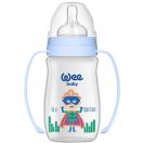 Пляшечка Wee Baby (Ві Бейбі) для годування з широкою шийкою та ручками Classic Plus 250 мл, соска №1 (колір в асортименті) foto 4