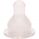 Соска Lindo силіконова кругла зі стандартною шийкою для пляшечок, від 3 міс., Рк051 foto 1