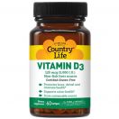 Вітаміни Country Life вітамін D3 5000 МО капсули №60  foto 1