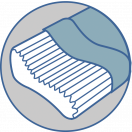 Подушка для дорослих Olvi ортопедична з ефектом пам'яті, 47х36 см (J2504) foto 4