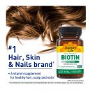 Country Life Biotin (Кантрі Лайф Біотін) 5000 мкг (5 мг) капсули №120 foto 4