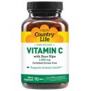 Вітаміни Country Life вітамін C і шипшина 1000 мг таблетки №90 foto 1