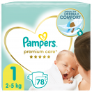 Підгузки Pampers Premium Care розмір 1 (2-5 кг) №78 foto 1