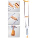 Милиця з підпахвовою опорошокою GM935L (алюмінєва) foto 1