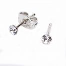 Сережки-голки Dr.Biju Сіріус 3.3 мм Кришталь, дитячі, 1 пара foto 2