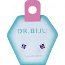 Сережки-голки Dr.Biju Квадрат 4,0 мм Танзаніт, дитячі, 1 пара foto 1
