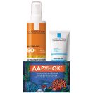 Спрей La Roche-Posay Anthelios сонцезахисний ультралегкий для шкіри обличчя та тіла SPF50 200 мл + Крем Posthelios після перебування на сонці 100 мл в подарунок foto 1