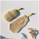 Мочалка-рукавичка Beter (Бетер) Coffee O'clock для душу з коноплі foto 8