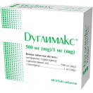 Дуглимакс 500 мг/1 мг таблетки №60 foto 1