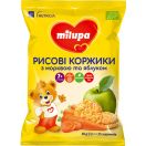 Рисові коржики Milupa (Мілупа) з морквою та яблуком для харчування дітей від 7-ми місяців 40 г foto 1