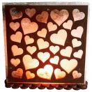 Соляна лампа Сердечки 3-4 кг sl075* foto 1