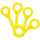 Пальчиковий тренажер OrtoSport OS-014 екстензор жовтий, легкий foto 1