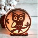 Соляна лампа Сова на гілці 3-4 кг sl069 foto 2