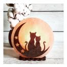 Соляна лампа Коти на Місяці 3-4 кг, sl064* foto 2