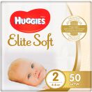 Підгузки Huggies Elite Soft Newborn р.2, 50 шт. foto 1