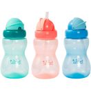 Поїлка-непроливайка Lindo з силіконовою трубочкою та кришкою, в асортименті, 275 мл (Li126) foto 2