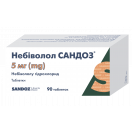 Небіволол Сандоз 5 мг таблетки №90 foto 1