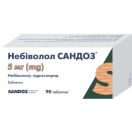 Небіволол Сандоз 5 мг таблетки №90 foto 2