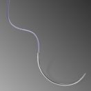 Нитка ПГА 2 фіолетова, голка колюча 30 мм 1/2 окр 75 см PG0230-75 foto 2