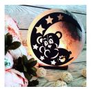 Соляна лампа Ведмедик на Місяці 3-4 кг sl065 foto 2