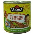 Пюре Hame яловичина з серцем з 8 місяців 100 г foto 1