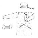 Комплект одягу хірургічний №8L, стеильний foto 1