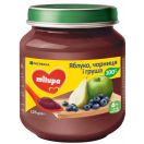 Дитяче пюре фруктове Milupa Яблуко Чорниця і Груша для дітей від 6 місяців, 125 г foto 1