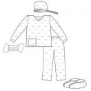 Комплект одягу акушерський для партнерських пологів №2 стерильний (1130202) foto 1