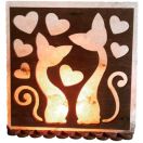 Соляна лампа Закохані коти 3-4 кг sl079 foto 1