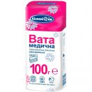 Вата Зіг-заг Білосніжка медична нестерильна 100 г foto 1