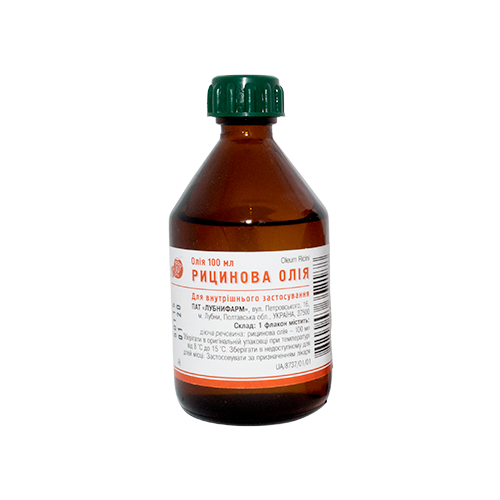 Рицинова олія 100 мл - фото №1 Рицинова олія 100 мл