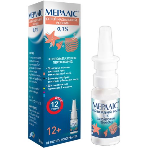 Мералис 0,1% спрей 10 мл - фото №1 Мералис 0,1% спрей 10 мл