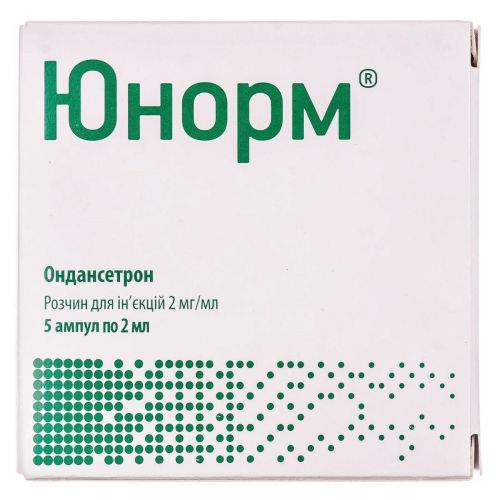 Юнорм 2 мг/мл розчин 2 мл ампули №5 - фото №1 Юнорм 2 мг/мл розчин 2 мл ампули №5