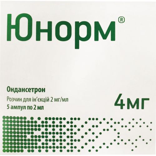 Юнорм розчин 2 мг/мл ампули 4 мл №5 - фото №1 Юнорм розчин 2 мг/мл ампули 4 мл №5