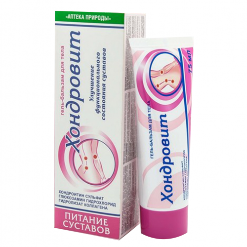 Хондровіт гель-бальзам Флора-Фарм 75 мл - фото №1 Хондровіт гель-бальзам Флора-Фарм 75 мл