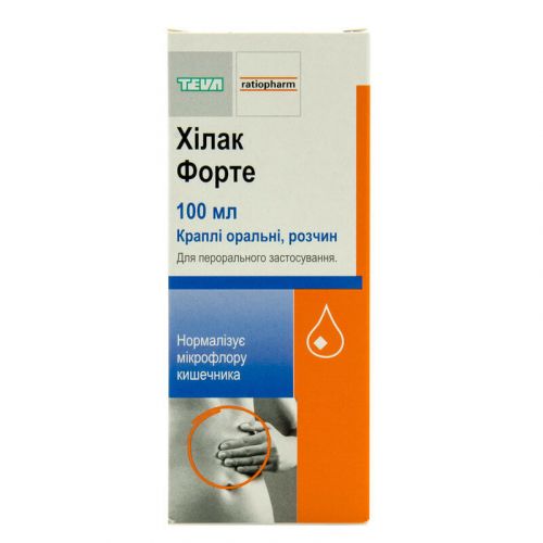 Хілак форте краплі 100 мл - фото №1 Хілак форте краплі 100 мл
