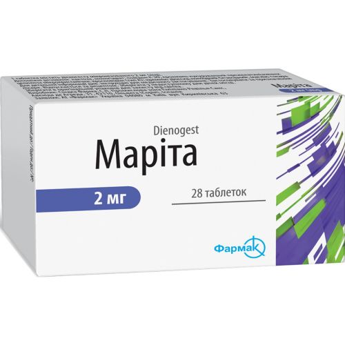 Маріта 2 мг таблетки №28 - фото №1 Маріта 2 мг таблетки №28