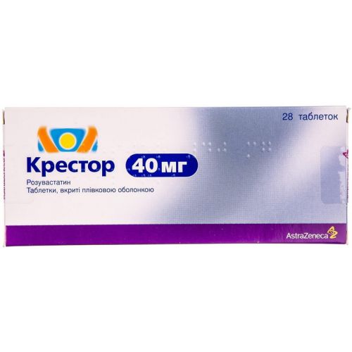 Крестор 40 мг таблетки №28 - фото №1 Крестор 40 мг таблетки №28