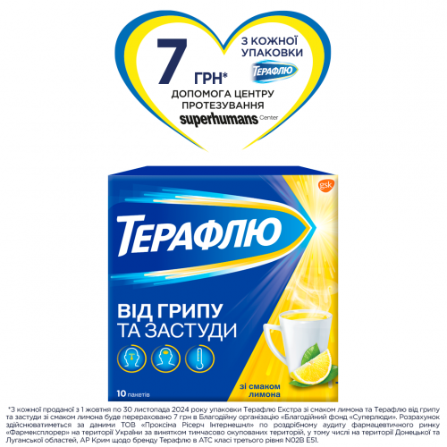 ТераФлю пакетики №10 - фото №1 ТераФлю пакетики №10