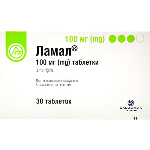Ламал 100 мг таблетки №30 в аптеці - фото №1 Ламал 100 мг таблетки №30 в аптеці