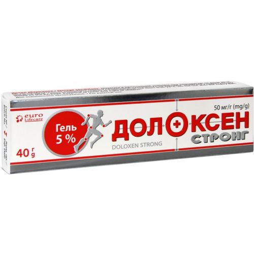 Долоксен Стронг гель 40 г - фото №1 Долоксен Стронг гель 40 г