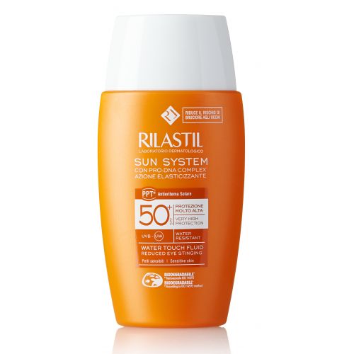 Флюїд Rilastil (Ріластіл) сонцезахисний для обличчя на водній основі з SPF 50 50 мл - фото №1 Флюїд Rilastil (Ріластіл) сонцезахисний для обличчя на водній основі з SPF 50 50 мл