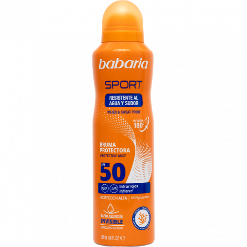 Спрей Babaria (Бабарія) сонцезахисний Спорт SPF50 200 мл - фото №1 Спрей Babaria (Бабарія) сонцезахисний Спорт SPF50 200 мл