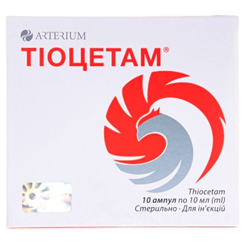 Тіоцетам розчин 10 мл ампули №10 - фото №1 Тіоцетам розчин 10 мл ампули №10
