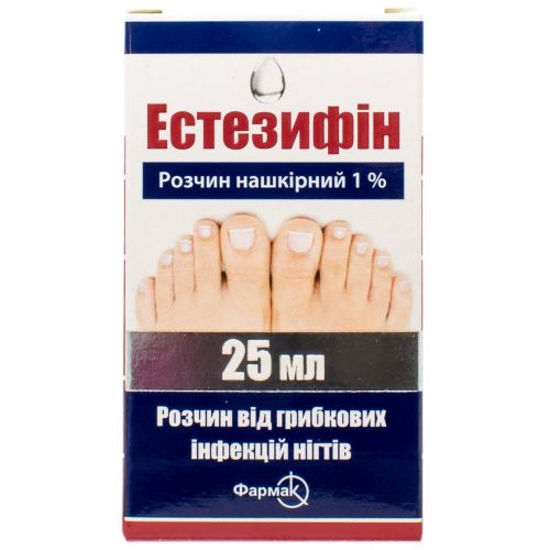 Естезифін 1% розчин нашкрний флакон 25 мл - фото №1 Естезифін 1% розчин нашкрний флакон 25 мл
