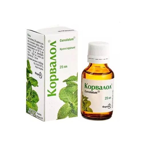 Корвалол краплі 25 мл - фото №1 Корвалол краплі 25 мл