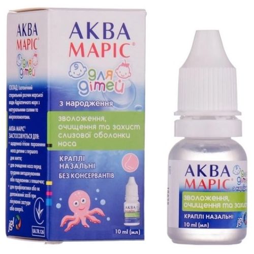 Аква Маріс краплі для дітей 10 мл - фото №1 Аква Маріс краплі для дітей 10 мл